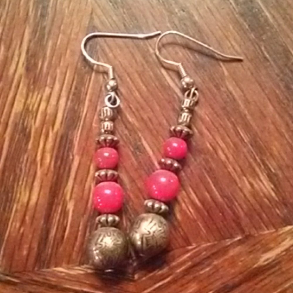 Red earrings
